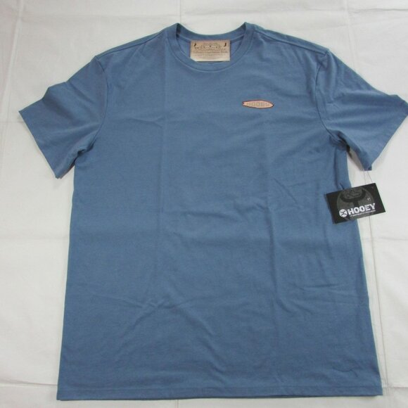 Hooey Men's LG Short Sleeve Cowboy Surf Shark Logo Graphic T-Shirt Dark Denim - Picture 2 of 3
